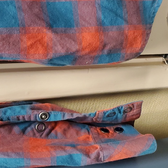 RCVA snap button vintage plaid shirt button down casual XL - Picture 11 of 17